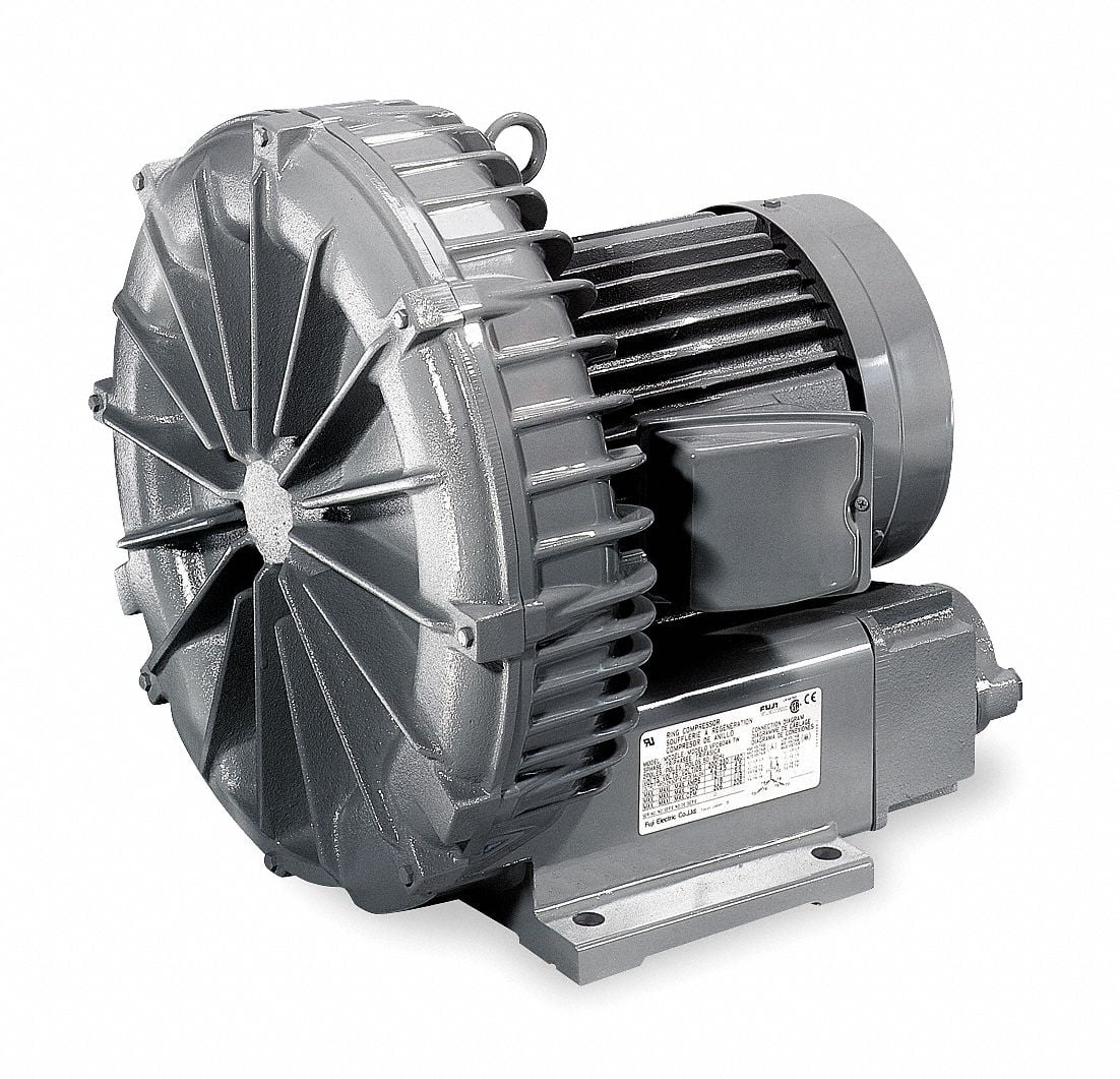 Fuji Electric Regenerative Blower, 21/64 hp,34.8 in wc VFC200A-7W