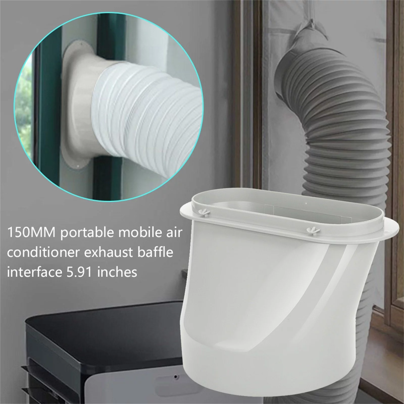 iju7gthy Cirkul Flavors Cartridges Hydrate 2 Pack Portable 5.9 Inch A/C Exhaust Hose Coupler, A/C Window Adapter (Square to Round) *6Pcs