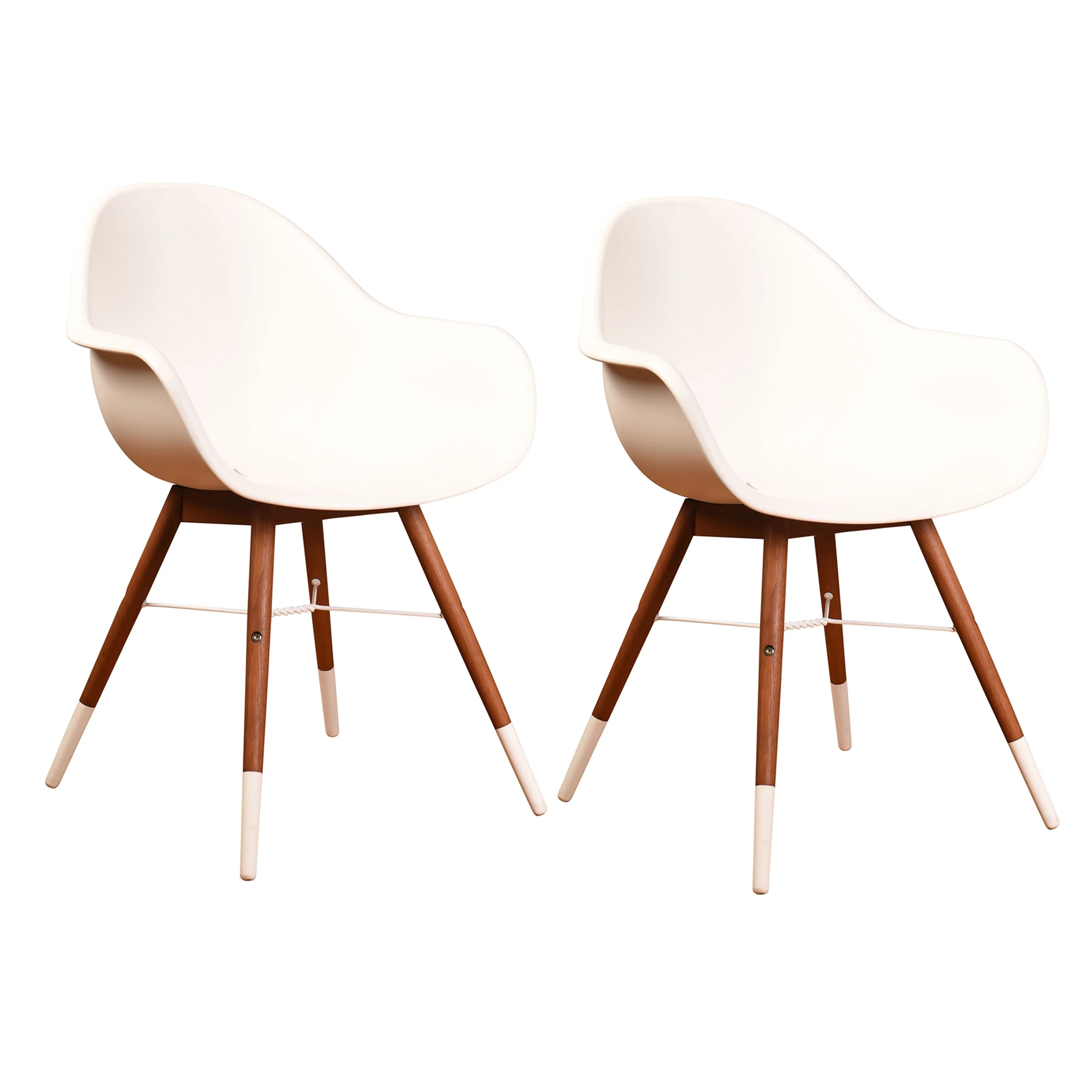 Amazonia  Hawaii White 4-piece Patio Dining Chair Set