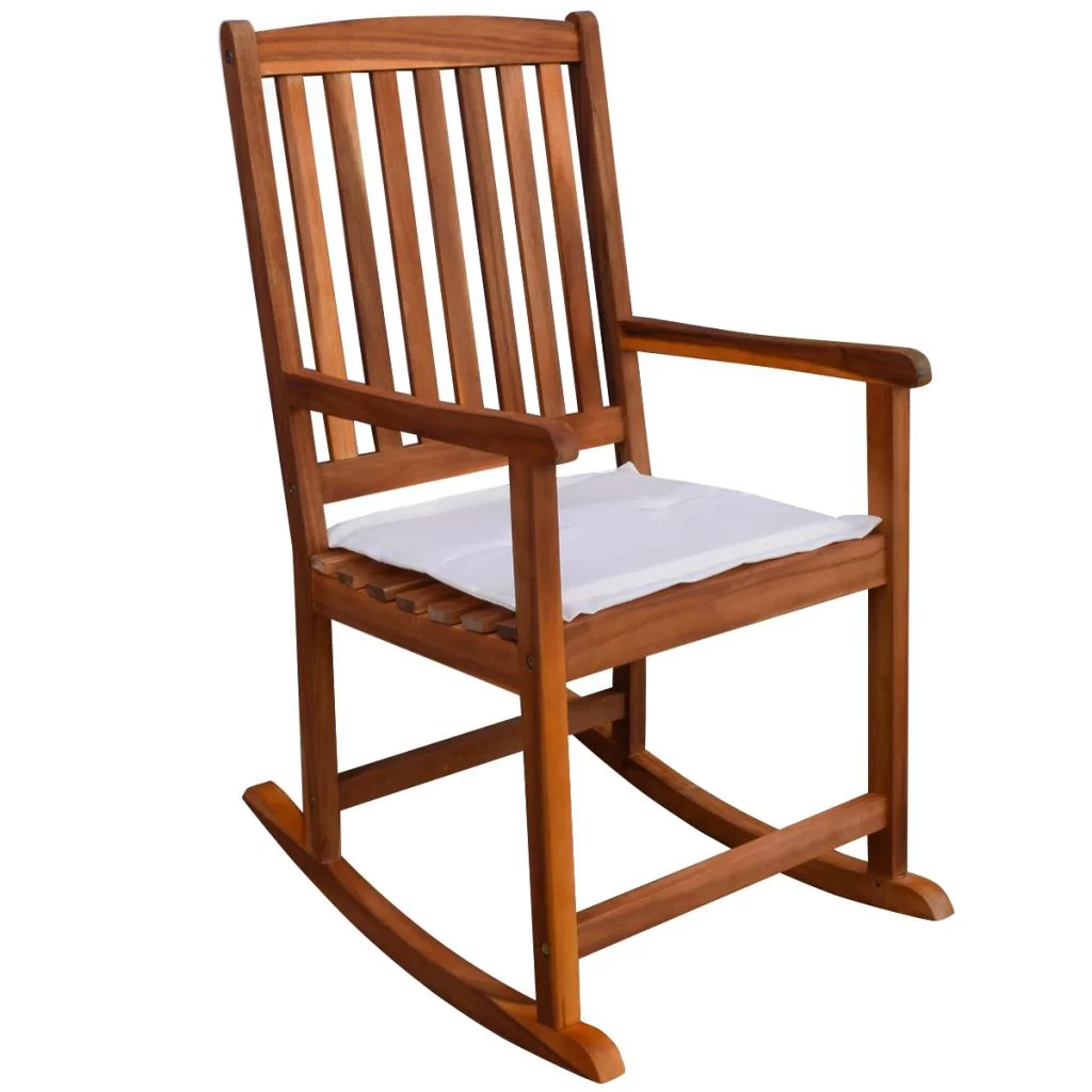 OWSOO  Rocking Chair Acacia Wood