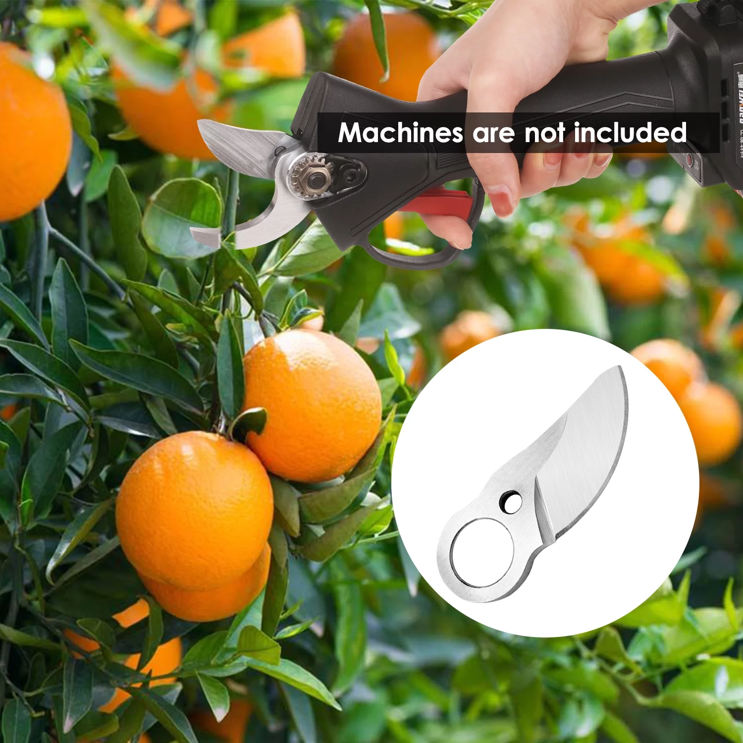 Lixada Electric Pruning Shear Accessory SK5 Cordless Pruner Cutting Blade 30mm Efficient for Fruit Tree Bonsai Branches Landscaping Tool Attachment