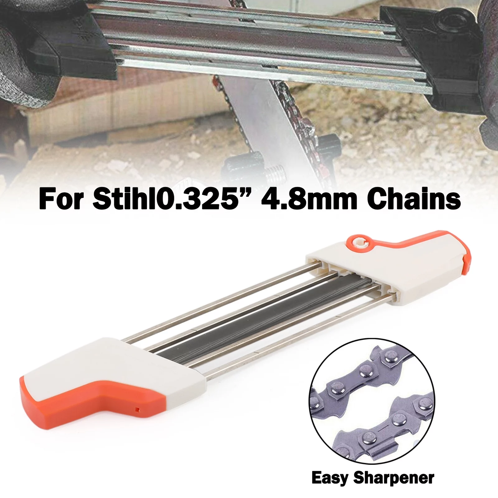 Chainsaw Chain Sharpener 2 in 1 Easy File Sharpening Grinder Tools For STIHL .325