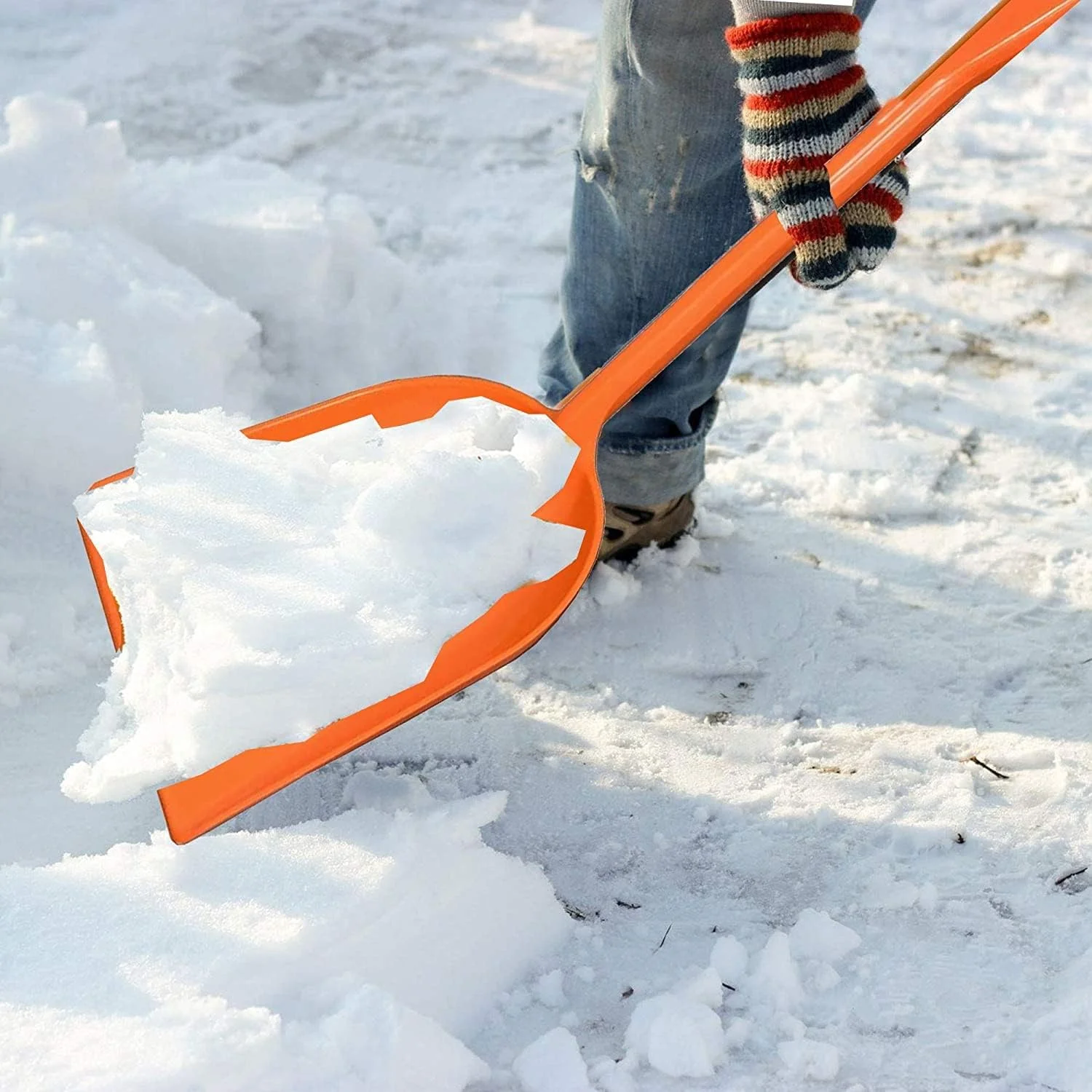 Ashman Plastic Snow Shovel With Durable Multi-Purpose Snow Plastic Shovel (6 Pack)