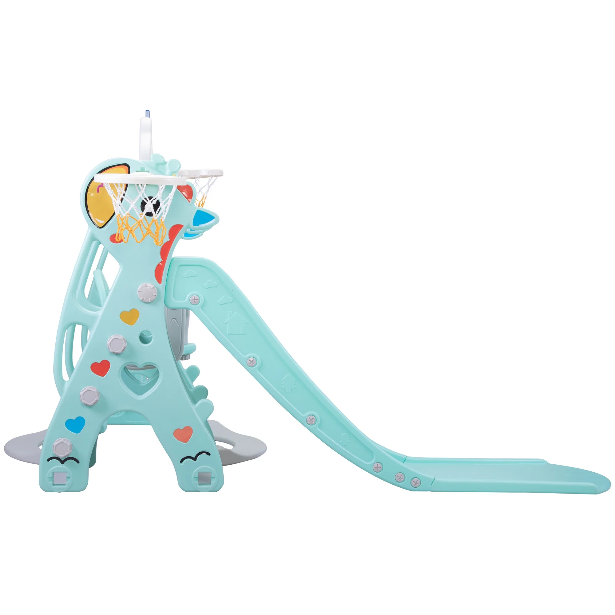 Versatile 5-in-1 Slide and Swing Set - Not available - 29.32 - Unleash endless fun for kids!