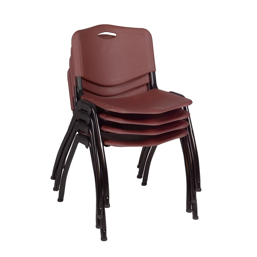 Belen Kox 'M' Stack Chair- Burgundy