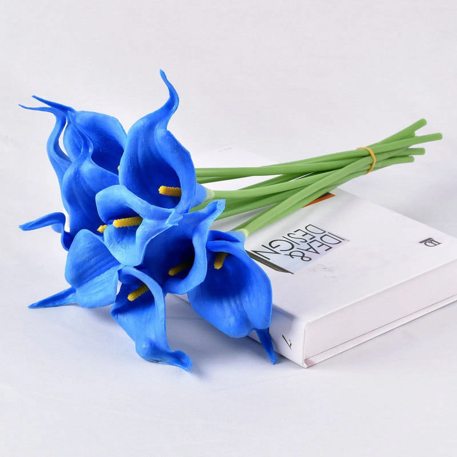 NLLSHGJ Artificial Flowers Mini PU Calla Lily Flower Flower Home Decoration Photography Props