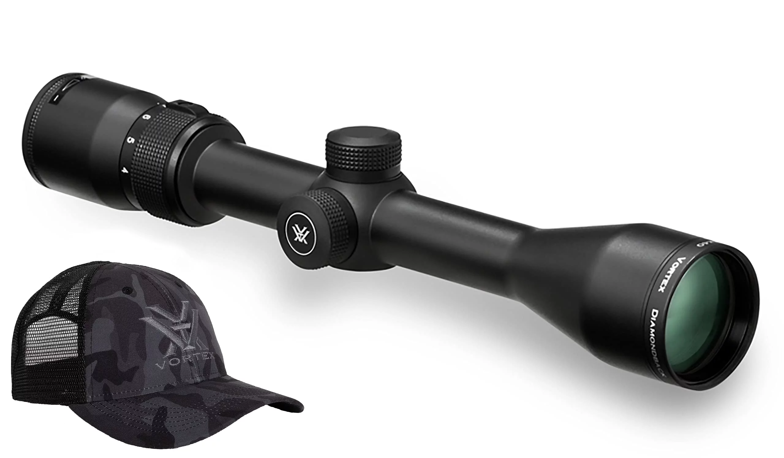 vortex optics dbk-04-bdc diamondback 4-12x40 bdc w/ vortex optics hat (colors may vary)