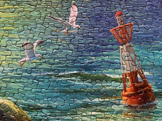 Springbok's 1000 Piece Jigsaw Puzzle Oceanside Sunset - Made in USA