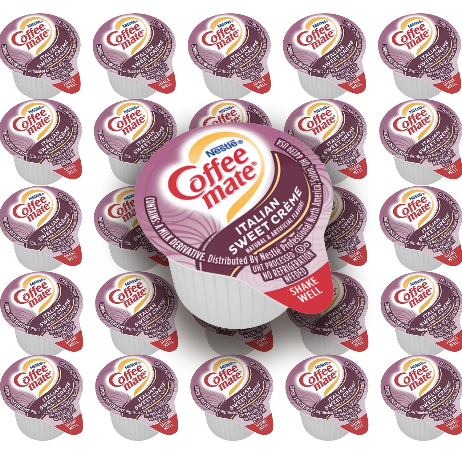 Nestle Coffee-Mate Italian Sweet Creme Single Serve Non-Dairy Creamer, 0.4 oz l Pack of 50