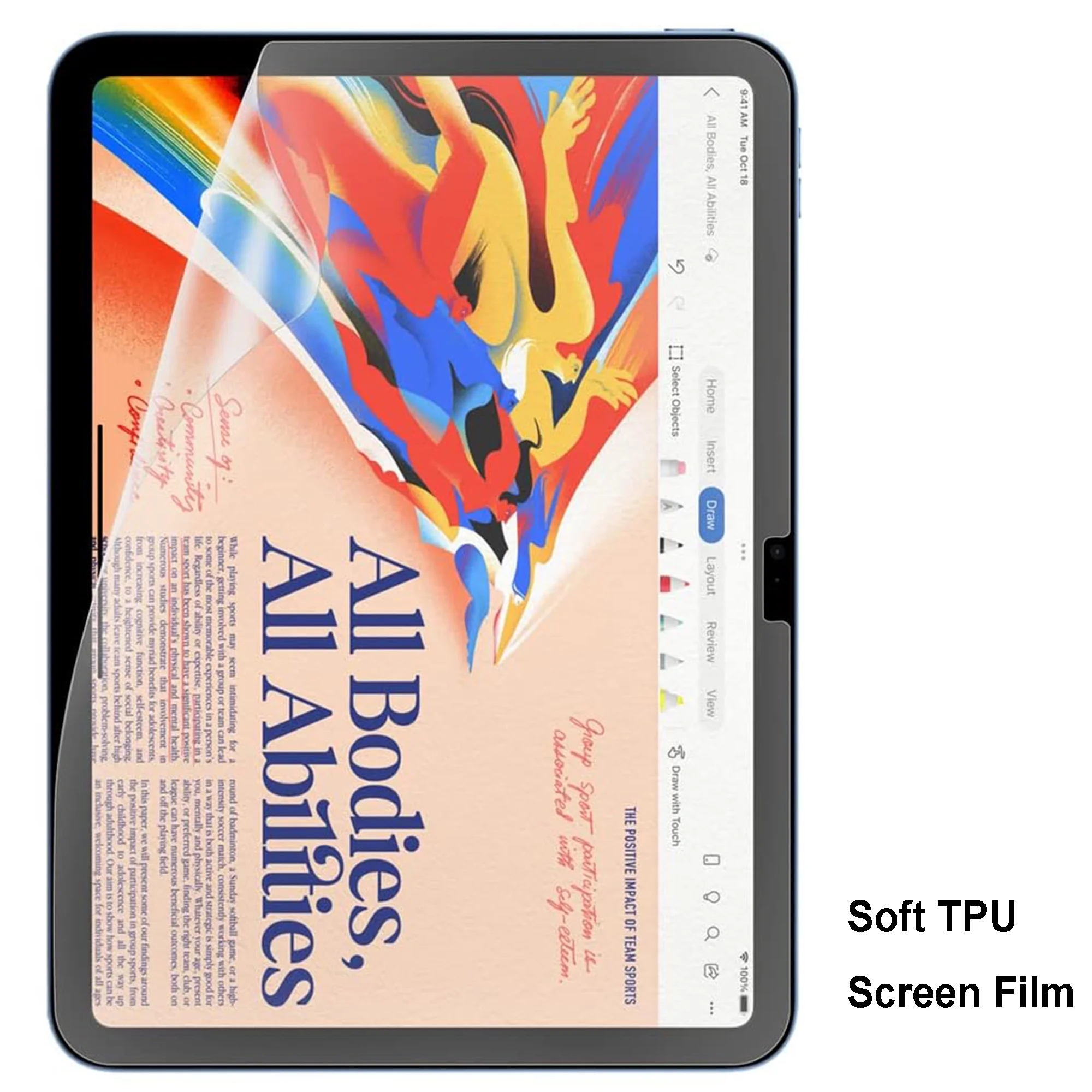 Dteck for iPad 10.2 Case with Screen Protector Film,iPad 9th/8th/7th Gen Case Crossbody Strap for Kids,Heavy Duty Shockproof Protective Case with 360 Rotating Handle Stand Pencil Holder,Rainbow