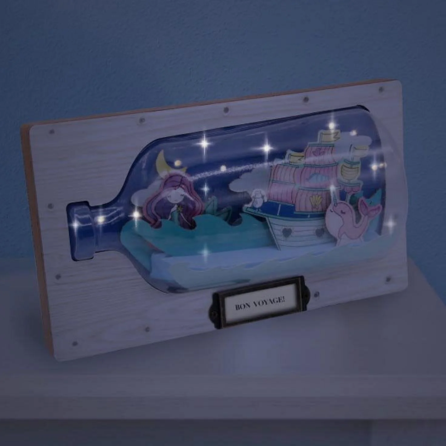 Bright Stripes Sea & Do Make a Light-Up Ship in a Bottle Craft Activity Kit