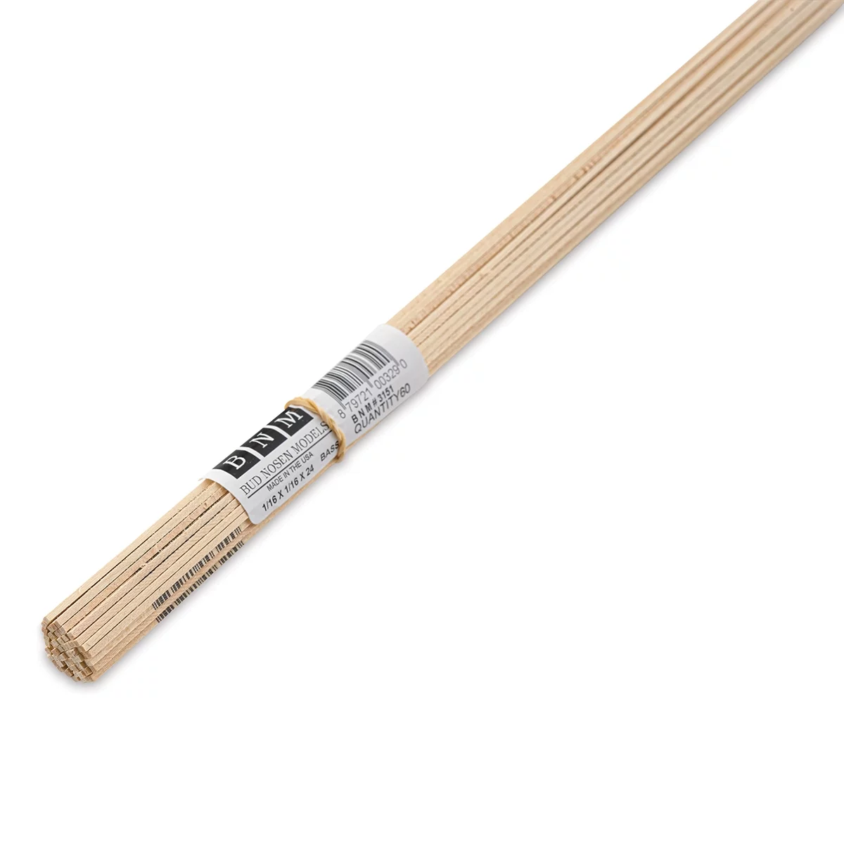 Bud Nosen Basswood Sticks - 1/16