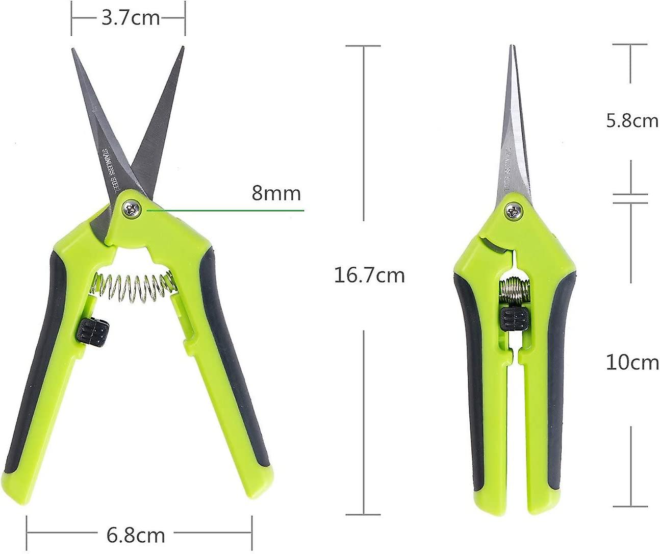 Hand Gardening Pruner For Bonsai, High Precision Garden Scissors With Curved Blade And Stainless Steel