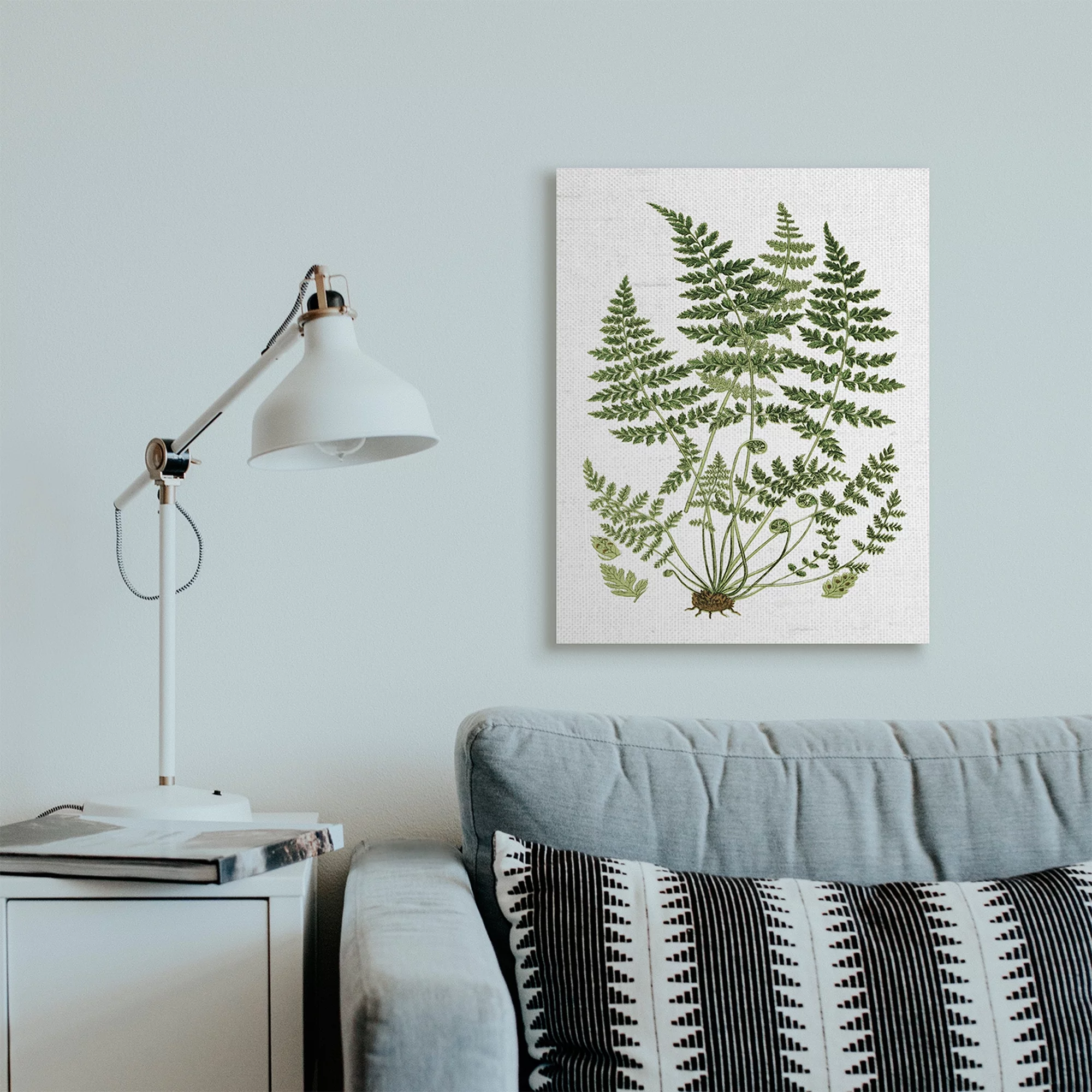 Stupell Industries Forest Botanicals Charming White Willow Greenery Canvas Wall Art, 24 x 30, Design by Lettered and Lined
