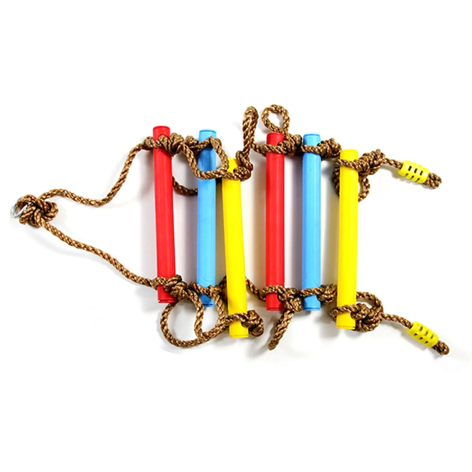 Buumin Rope Ladder for Kids Climbing Ladder Hanging Rope Ladder with Hooks for Play Set Outdoor Tree House Playground Colorful