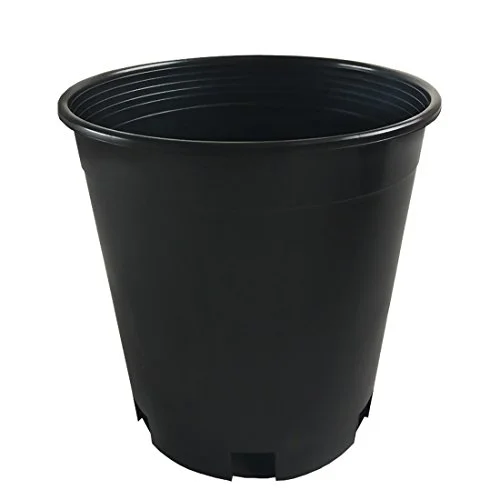 5-Pack 1 Gallon Premium Black Plastic Nursery Plant Container Garden Planter Pots (1 Gallon)