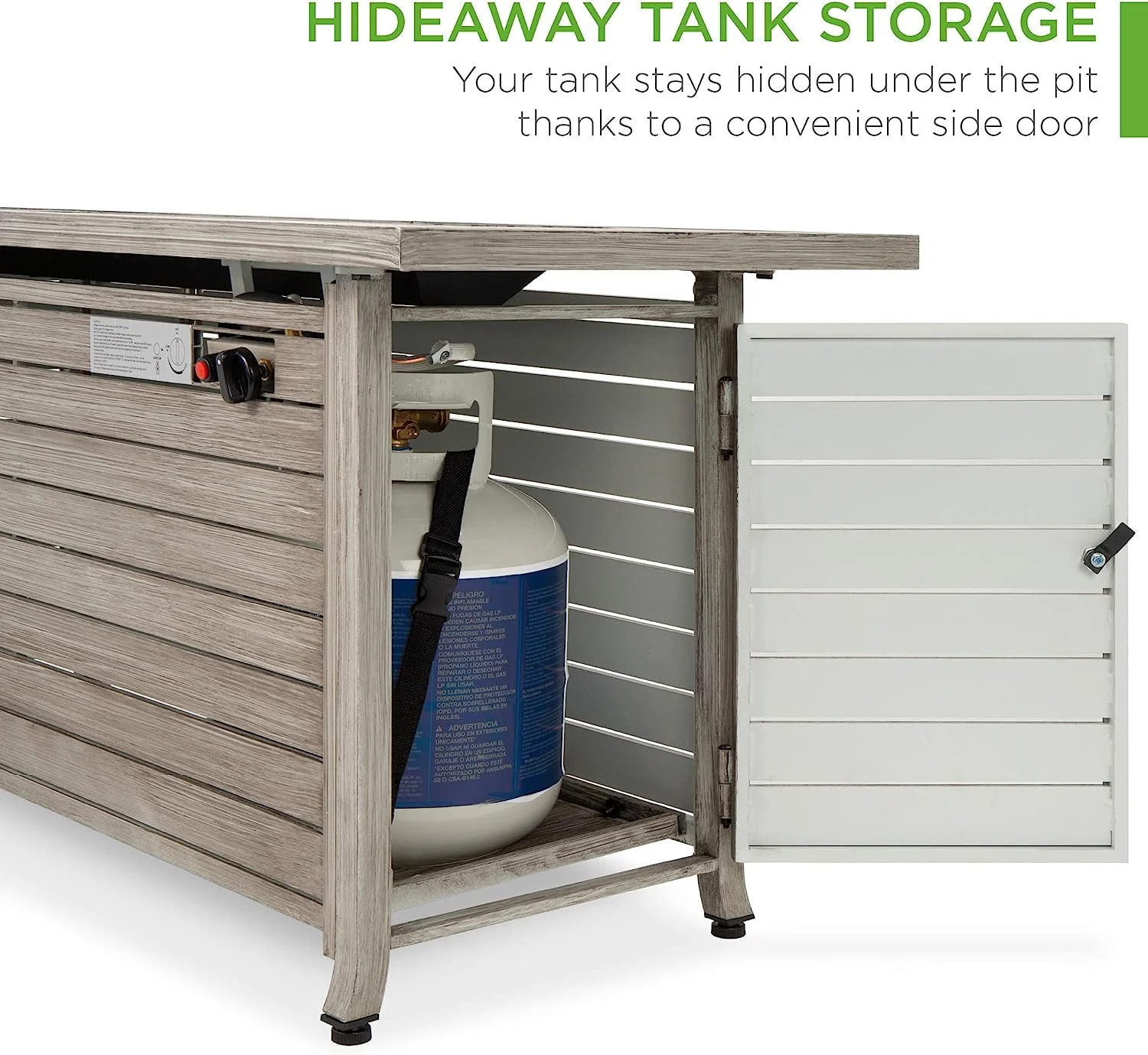 57in Propane Gas Fire Pit Table, 50,000 BTU Outdoor Rectangular Firepit for Outside, Patio w/Extruded Aluminum Table Top, Burner Lid, Storage, Cover, Glass Beads - Gray