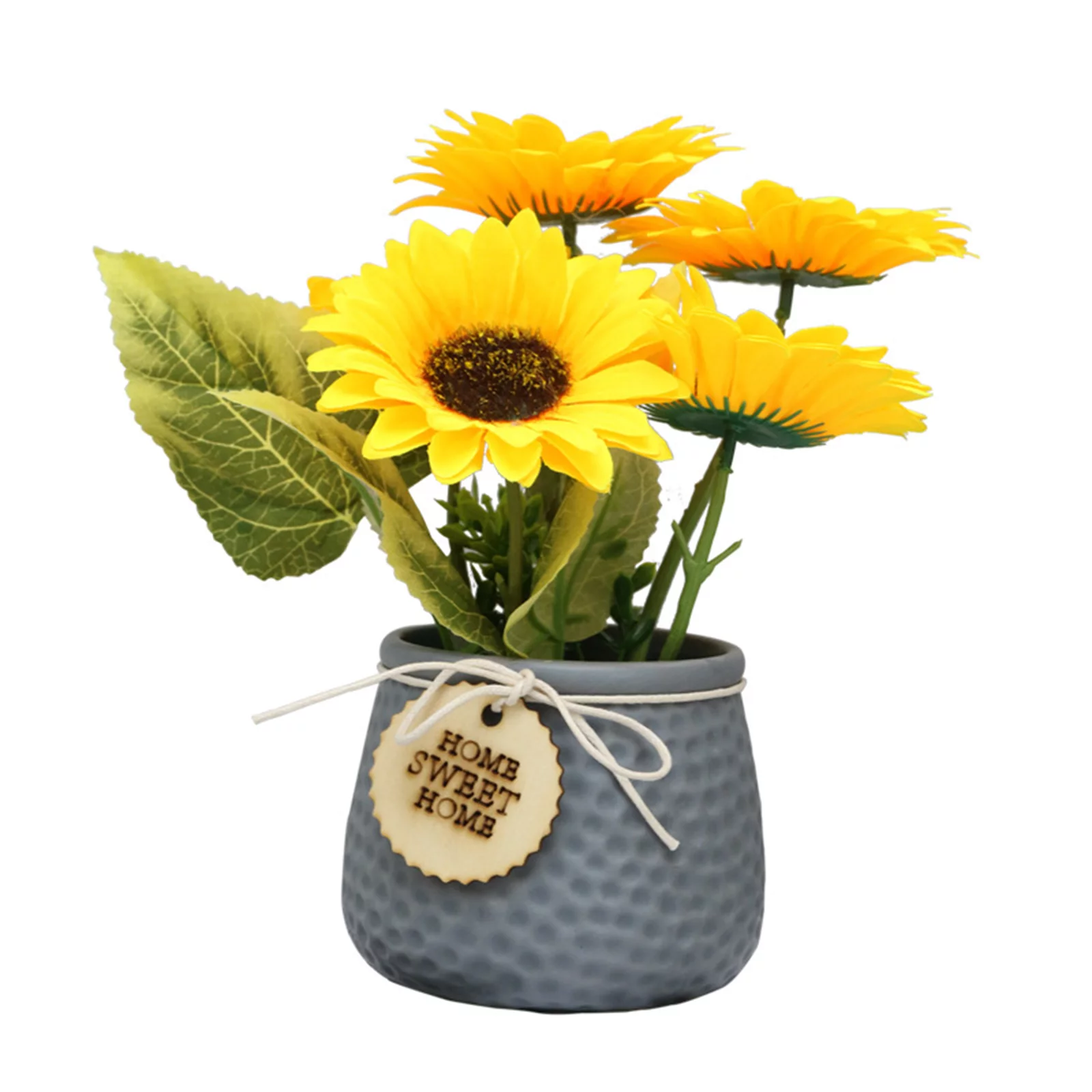 American sunflower simulation flower ceramic pot