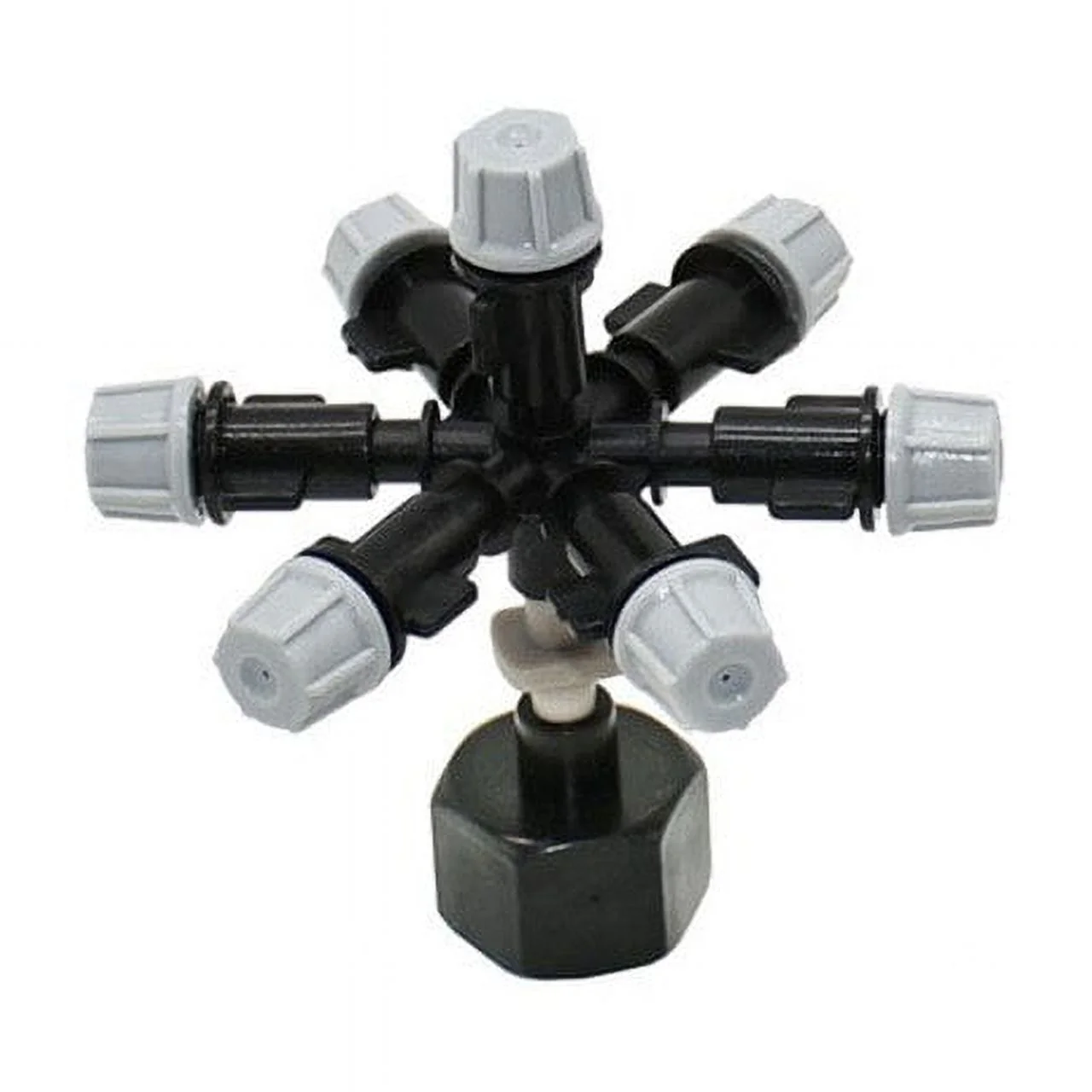 Female 1/2 Atomization 5-way 7-way Grey Nozzle  Misting Fog Sprinklers Garden Irrigation  Agriculture Watering Cooling 20set