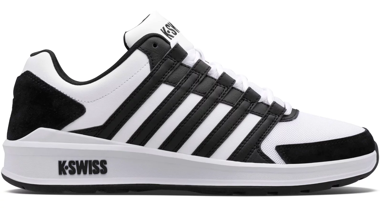 K-Swiss Men's Vista Trainer Shoes White/Black 07000-181-M Size 10 US