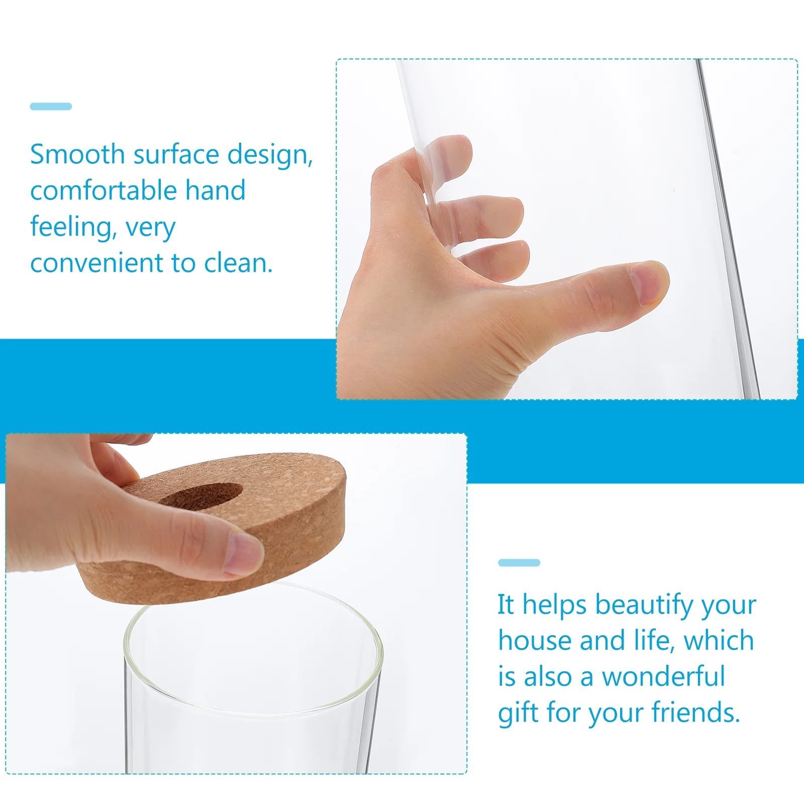 Fish Tank Living Toom Decore Plant Container Terrarium Bowl Vase Air Plants Pot Bottle Flowerpot Desktop Glass