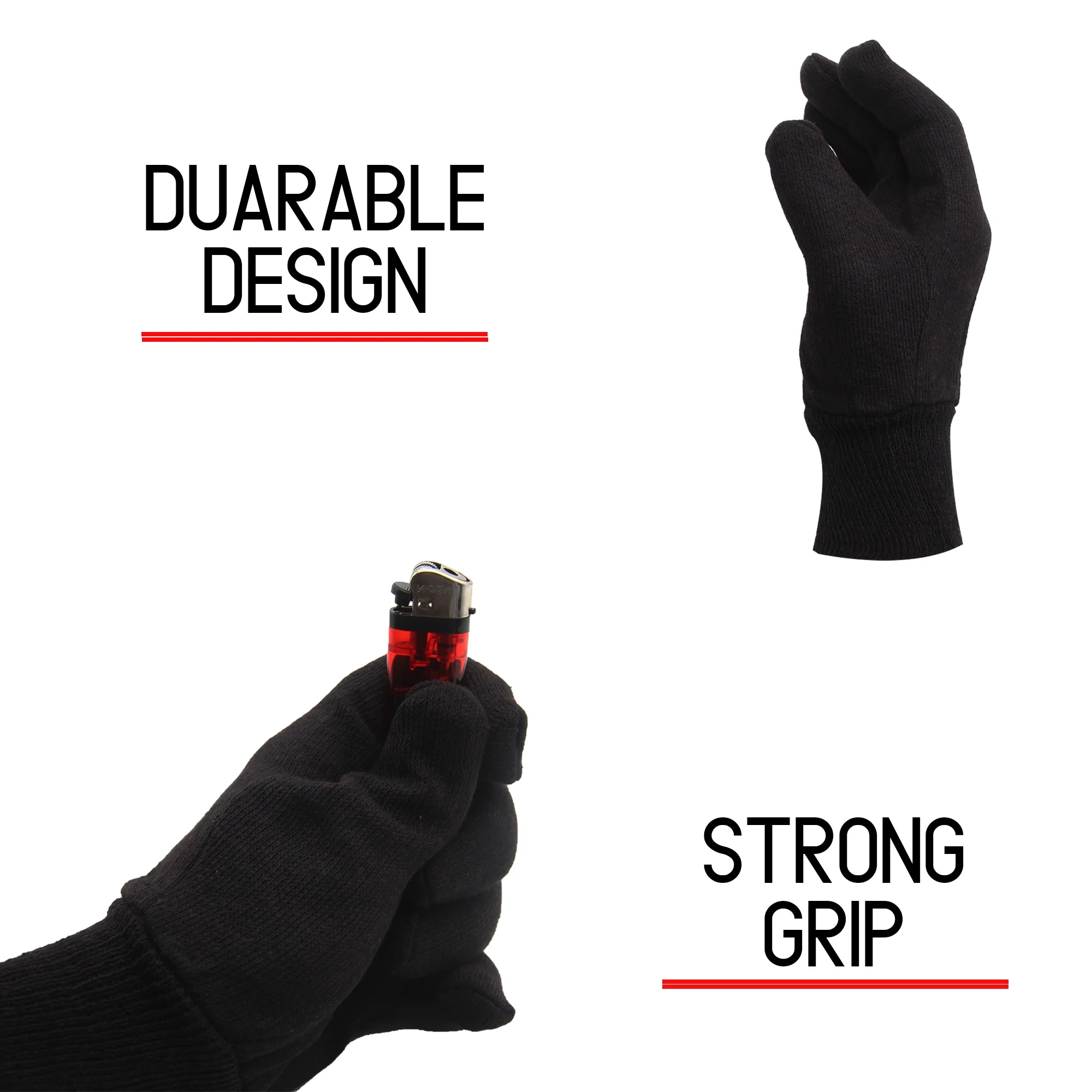 Memphis Brown Jersey Versatile Work Gloves Lightweight, Durable, Adult Standard Weight Reusable Gloves 12 Pack