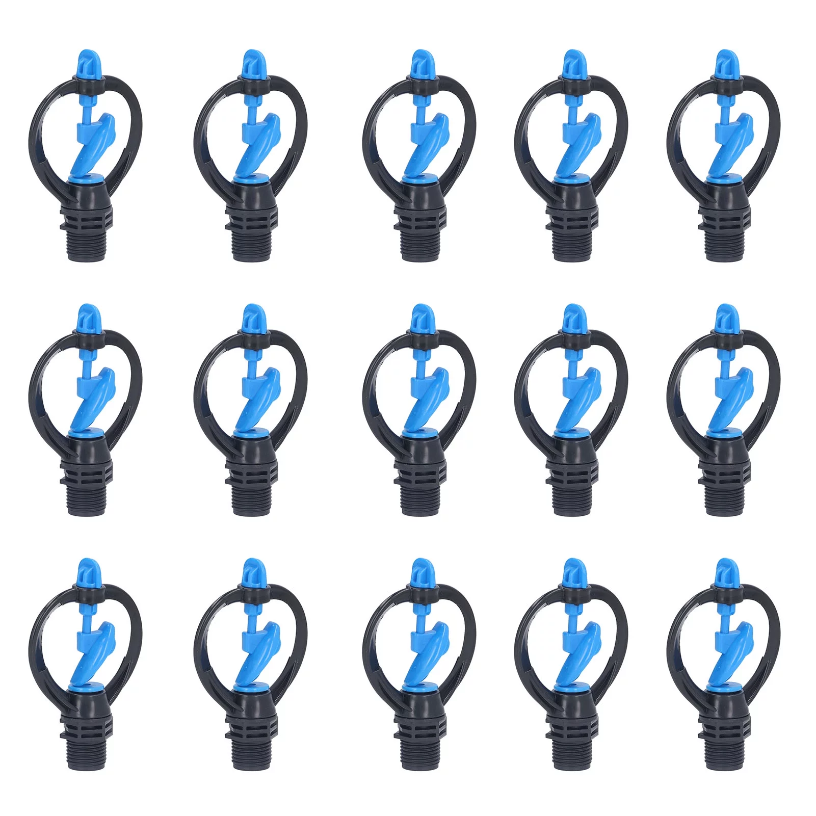 Verdant Touch Mid Range Sprinkle Nozzle Lawn Sprinkler Nozzle G1/2 External Thread 360° Automatic Rotation Mid Range for Garden Watering Irrigation