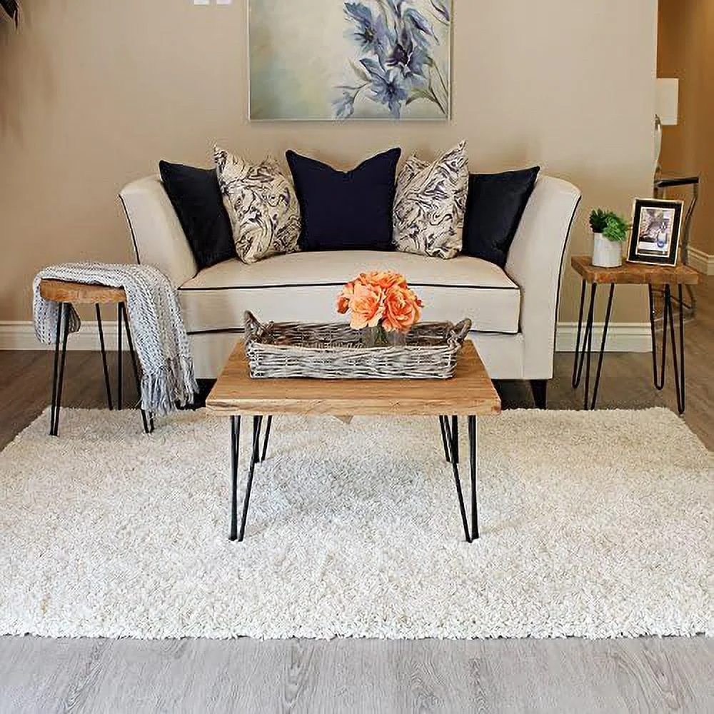 xrboomlife Rustic Square Old Elm Coffee Table 27 in x 27 in x 16 in