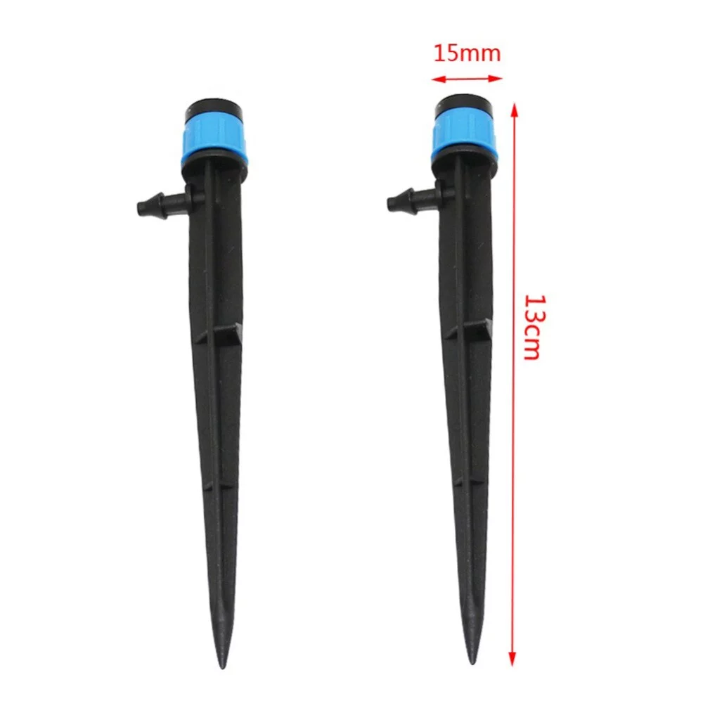 Degrees Watering Sprinklers Garden Water Irrigation System Sprayers 13cm Insert the bracket Scattering dripper 200 Pcs