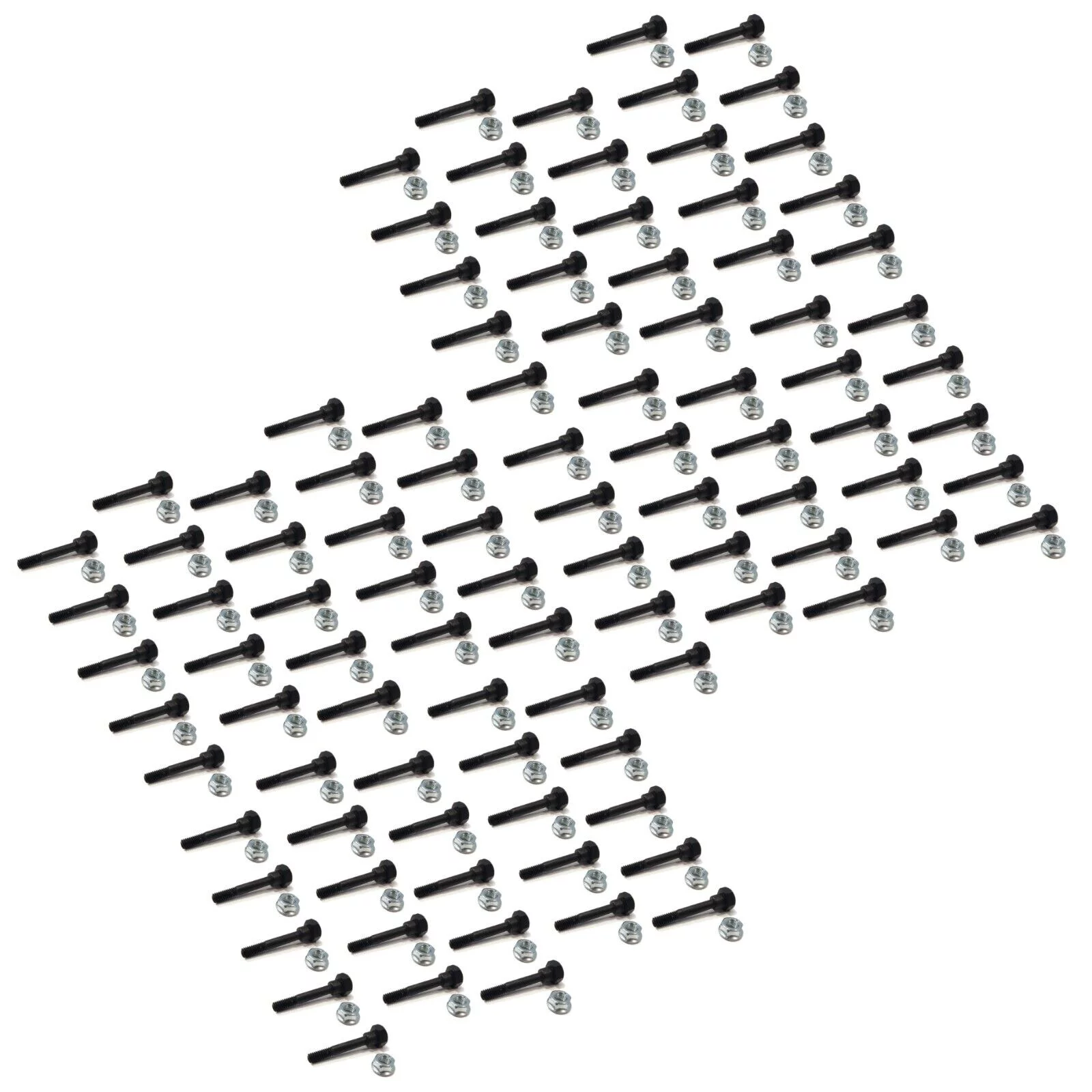 The ROP Shop | (Pack of 100) Shear Pin Bolt & Nut For Honda HS1132, HS50, HS55, HS55K1, HS55K2