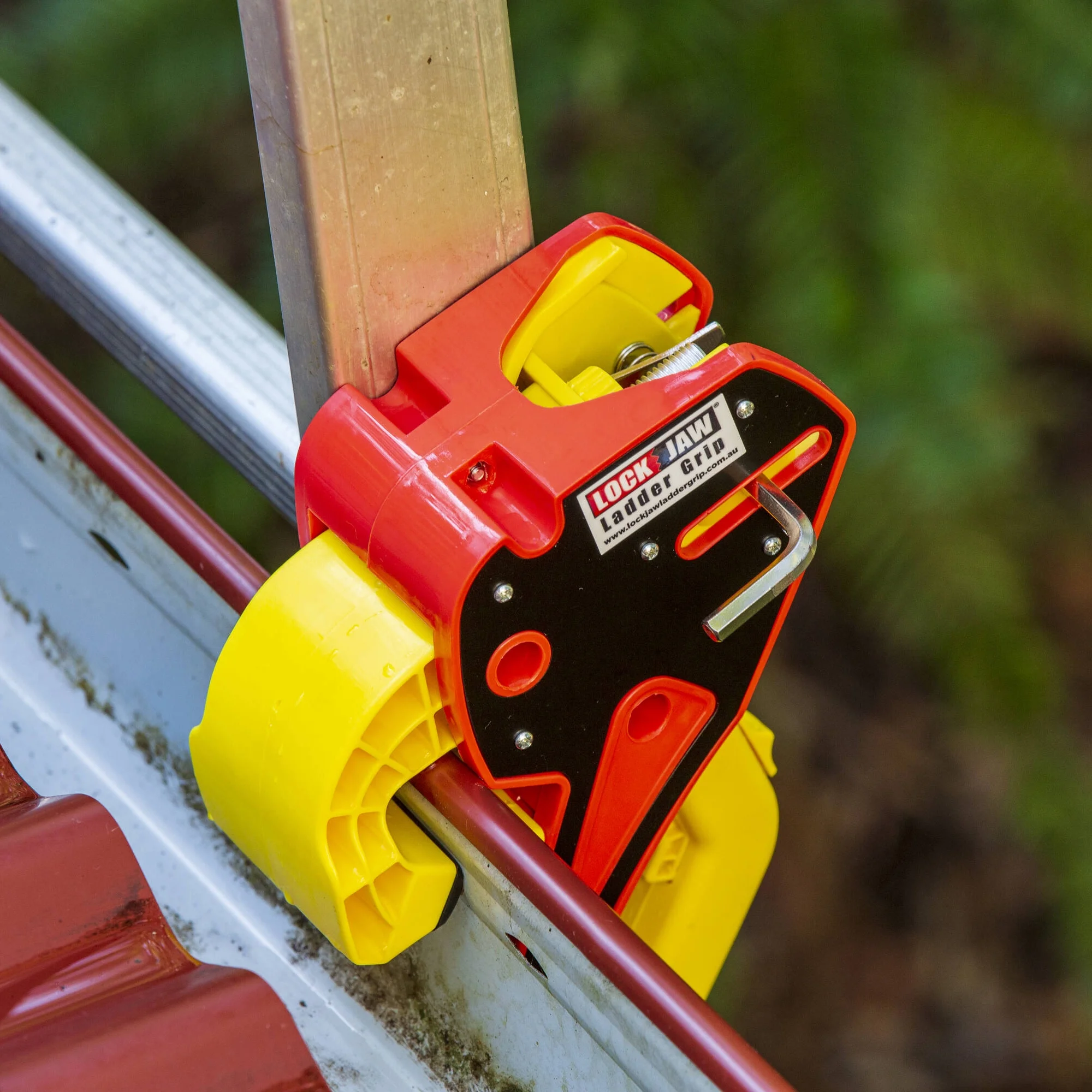 Lock Jaw Ladder Grip - Ladder Safety Clip - Feel Secure on Your Ladders and Climb Safer