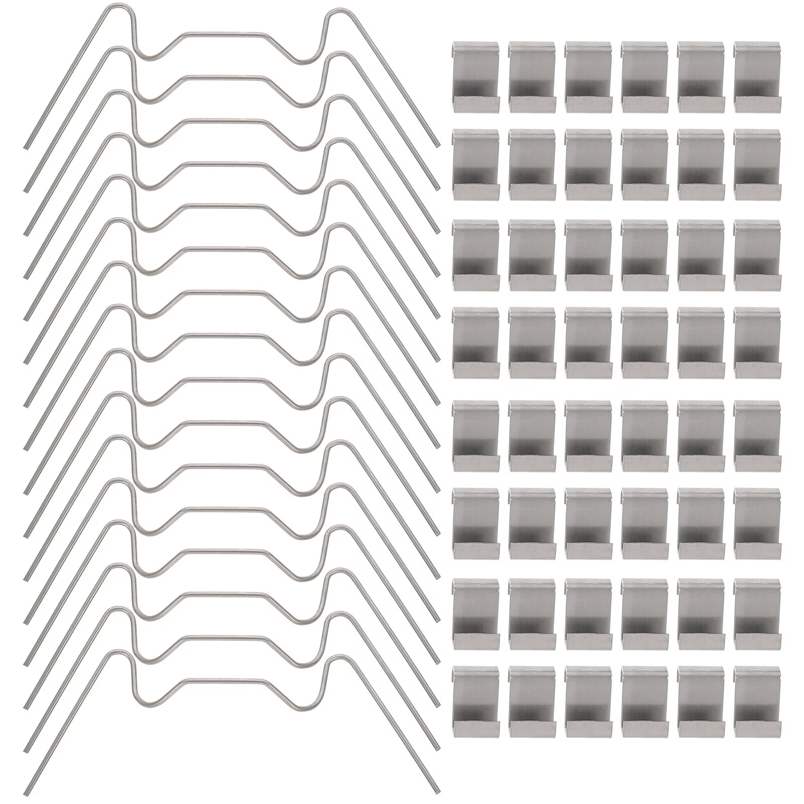 Greenhouse Glass Clamps Polycarbonate 100 Pcs Accessories Wire Stainless Steel Cord Clip Cable Clips