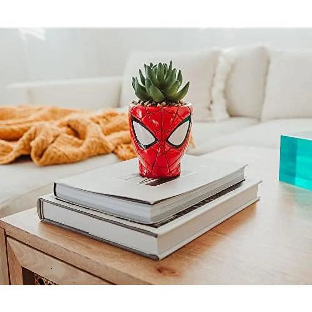 Comics  3-Inch Ceramic Mini Planter With Artificial Succulent