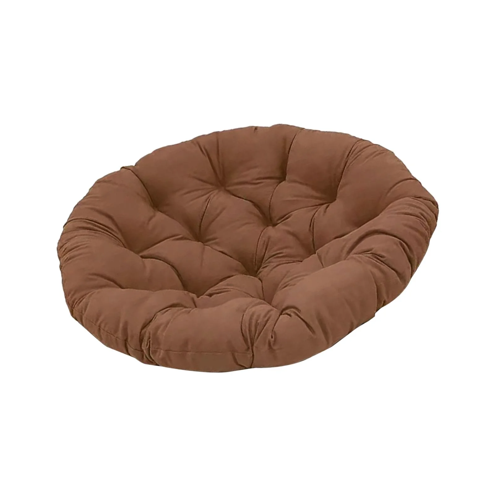 Miulika Outdoor Seat Cushion Swing Hanging Chair Cushion Portable 50cm Round Floor Cushion Rattan Cushion for Swing Chair Living Room Coffee