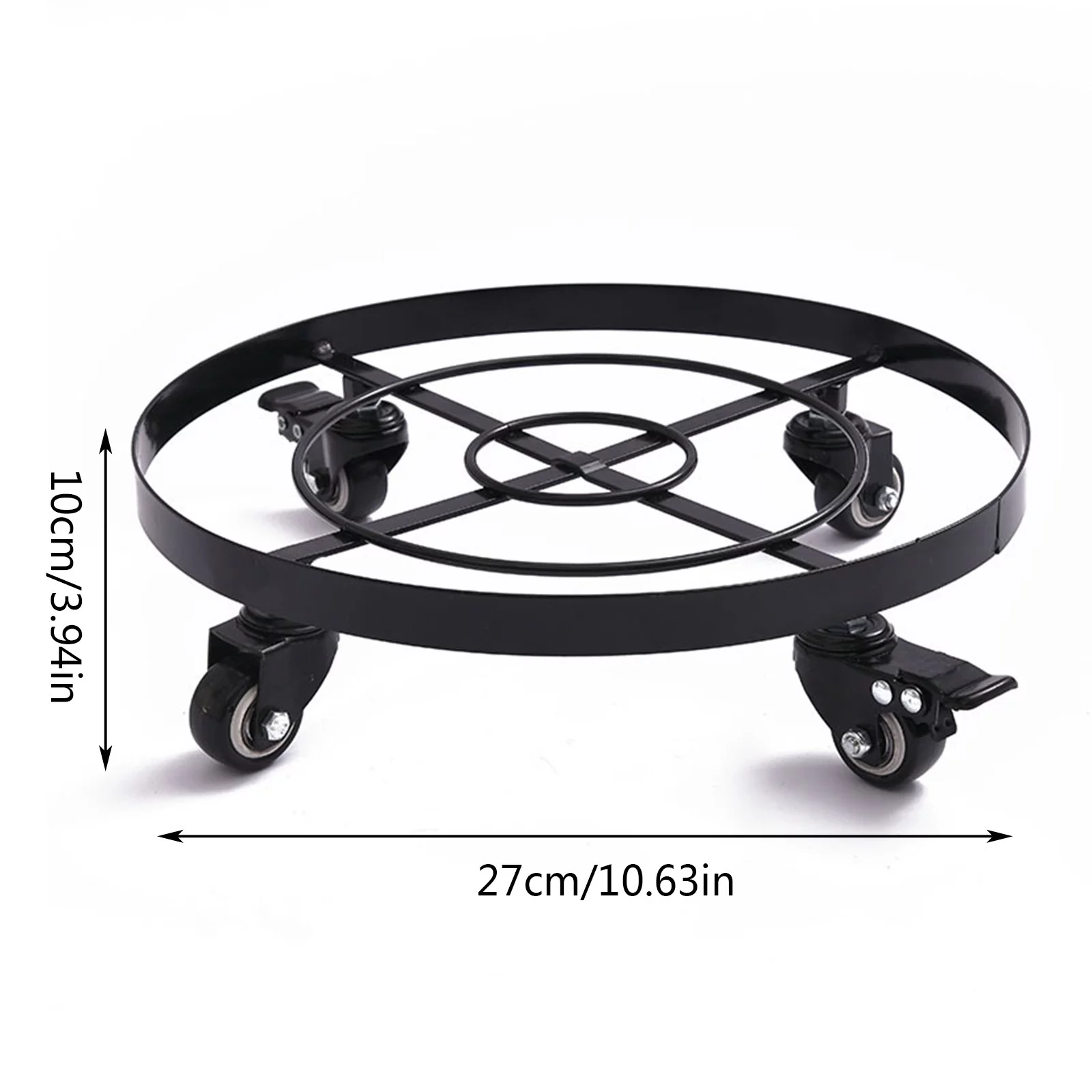 Movable Flower Stand With Wheel Round Flower Pot Base Multi Purpose Household Moving Tray Universal Wheel Flower Pot Base