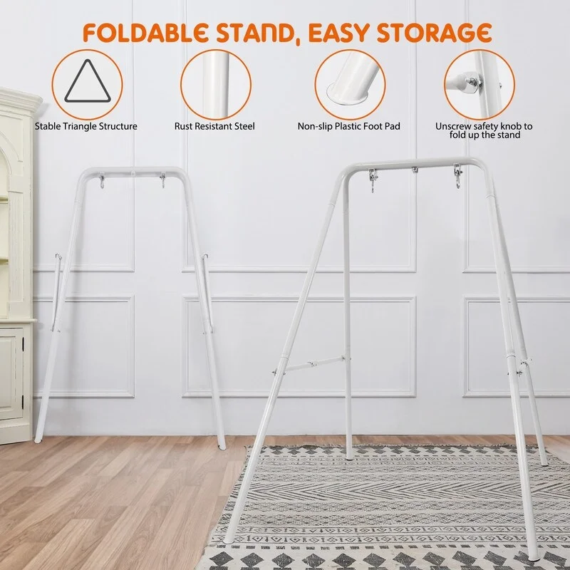 Hapfan 2 in 1 Baby Jumper and Toddler Swing Set with Stand Bouncers for Infant - N/A