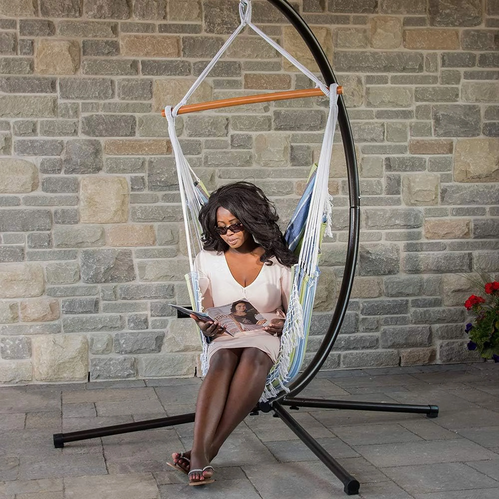 Vivere Brazilian Hammock Chair, Oasis