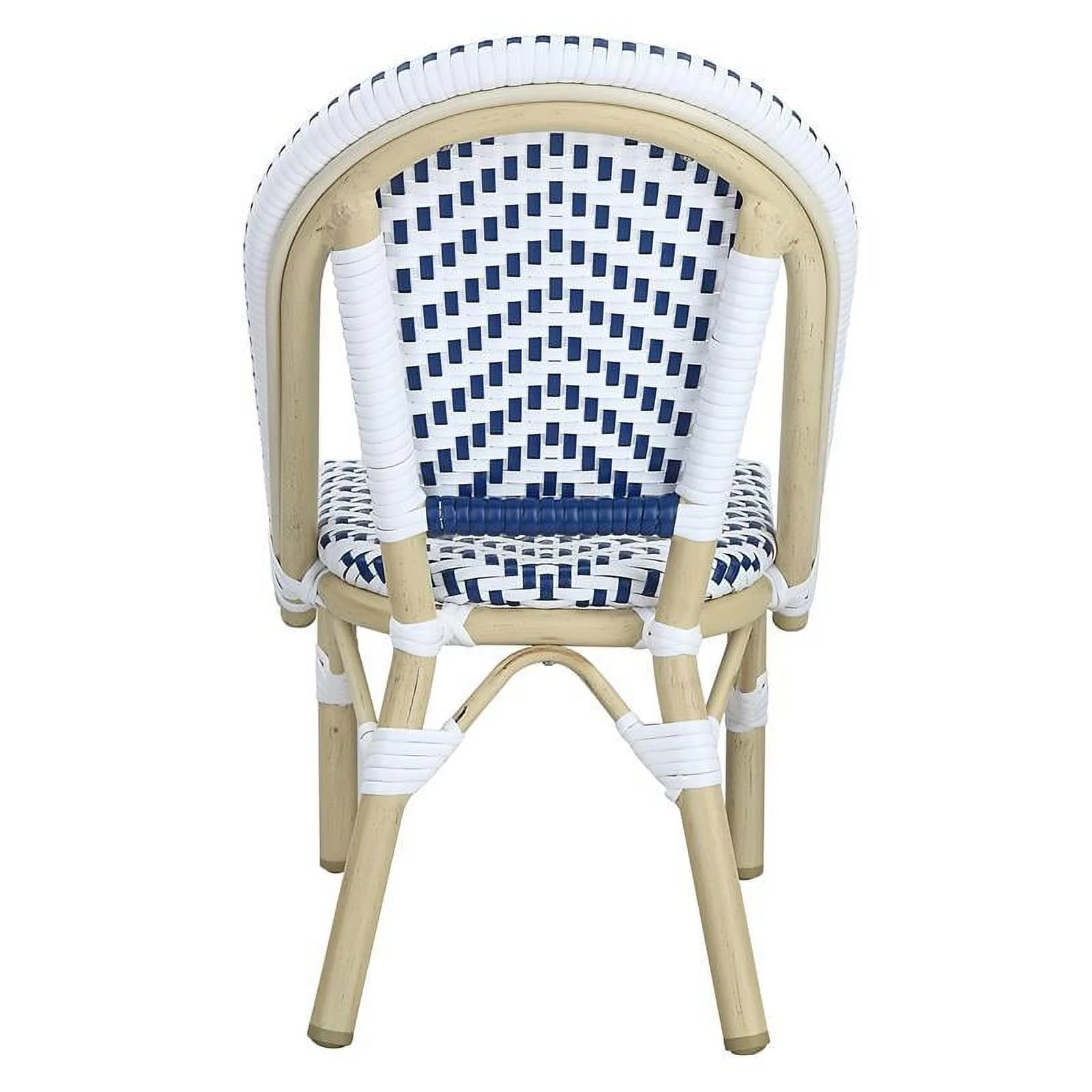 Furniture of America Dakie Aluminum 3pc Patio Kids Chair and Table Set in Navy