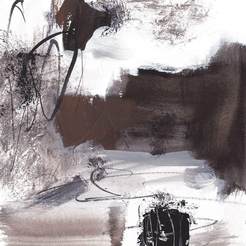 Wang, Melissa 12x12 Black Modern Framed Museum Art Print Titled - Lakeside Birch III