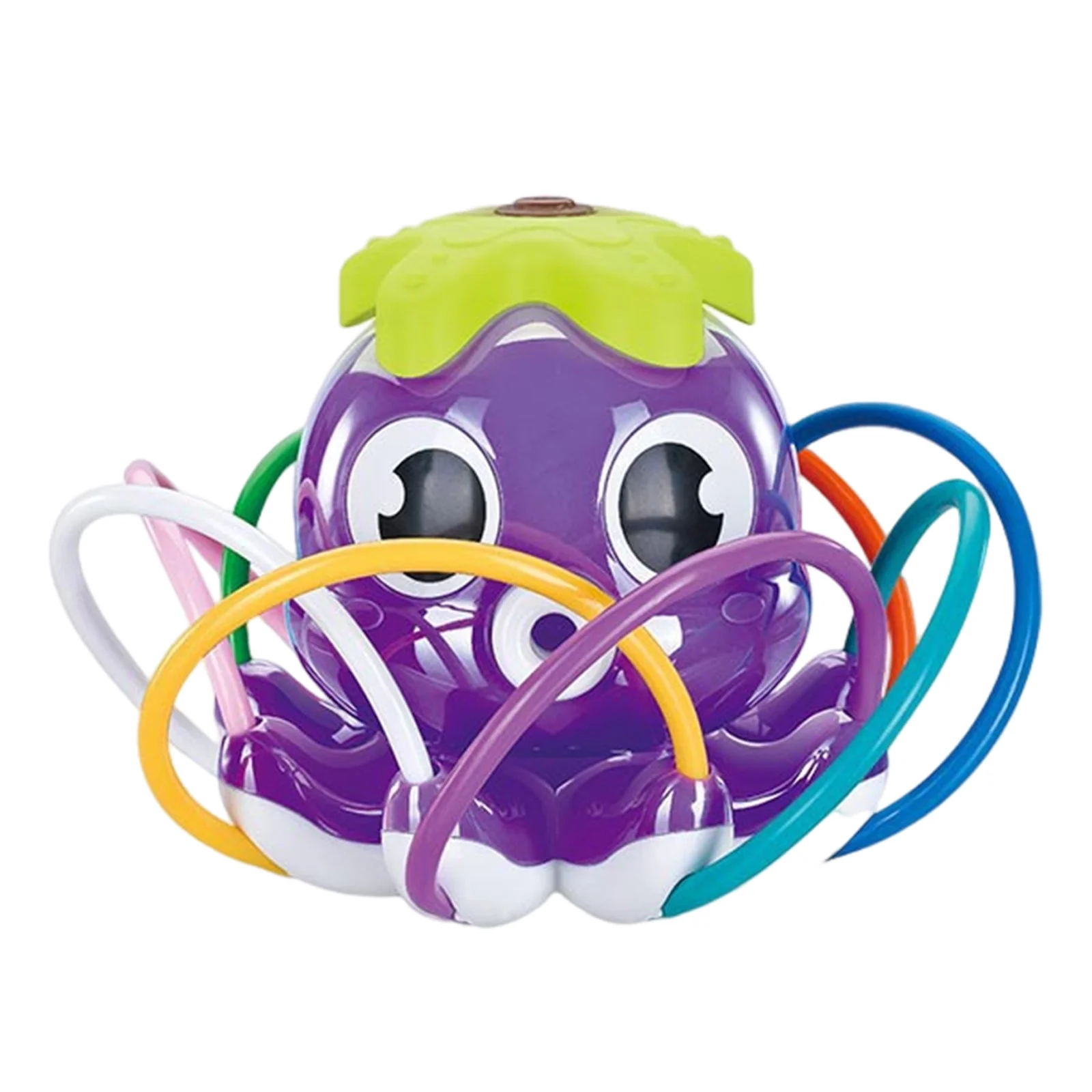 pdqouc Garden Sprinkler 360 Rotating Sprinkler Large Area Coverage Adjustable Weighted Gardening Watering System