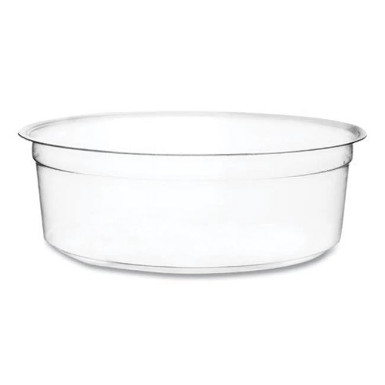 1.5 in. x 4.6 in. Dia. 8 oz Plastic Round Deli Pots, Clear - Pack of 500
