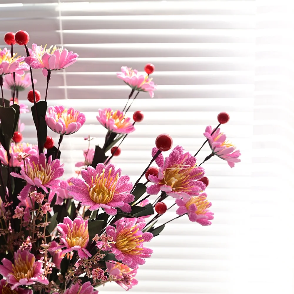 Peony Flower Simulation False False Flower New Living Room Putting Table Flower Pot Flower Flower Flower Beast Powder Butterfly Flower