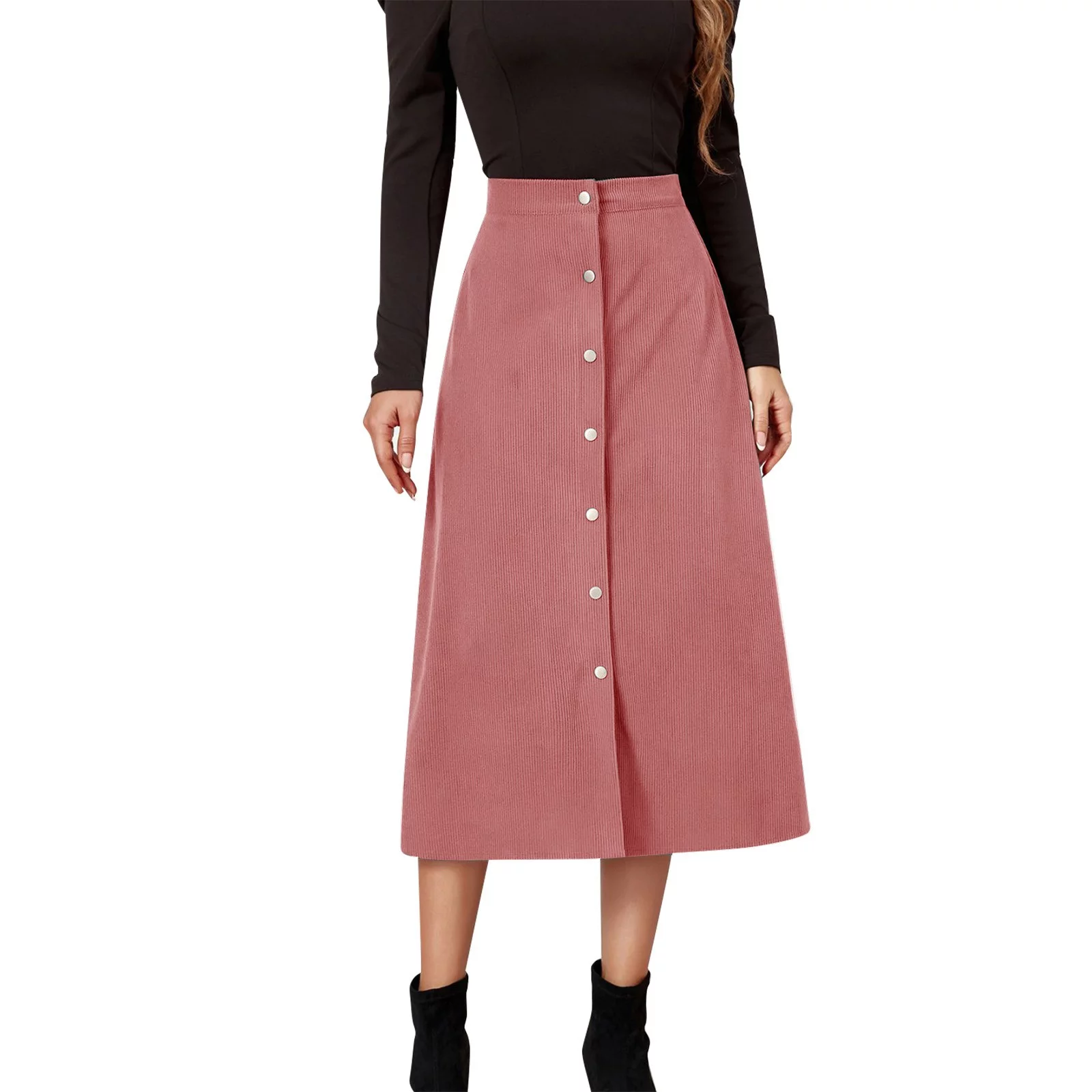 Autumn Tennis Skirt Women'S Long Skirt Solid High Waist Skirt Corduroy Hip Wrap Single Slim Fit Solid Skirt Autumn And Winter Skirt Shorts
