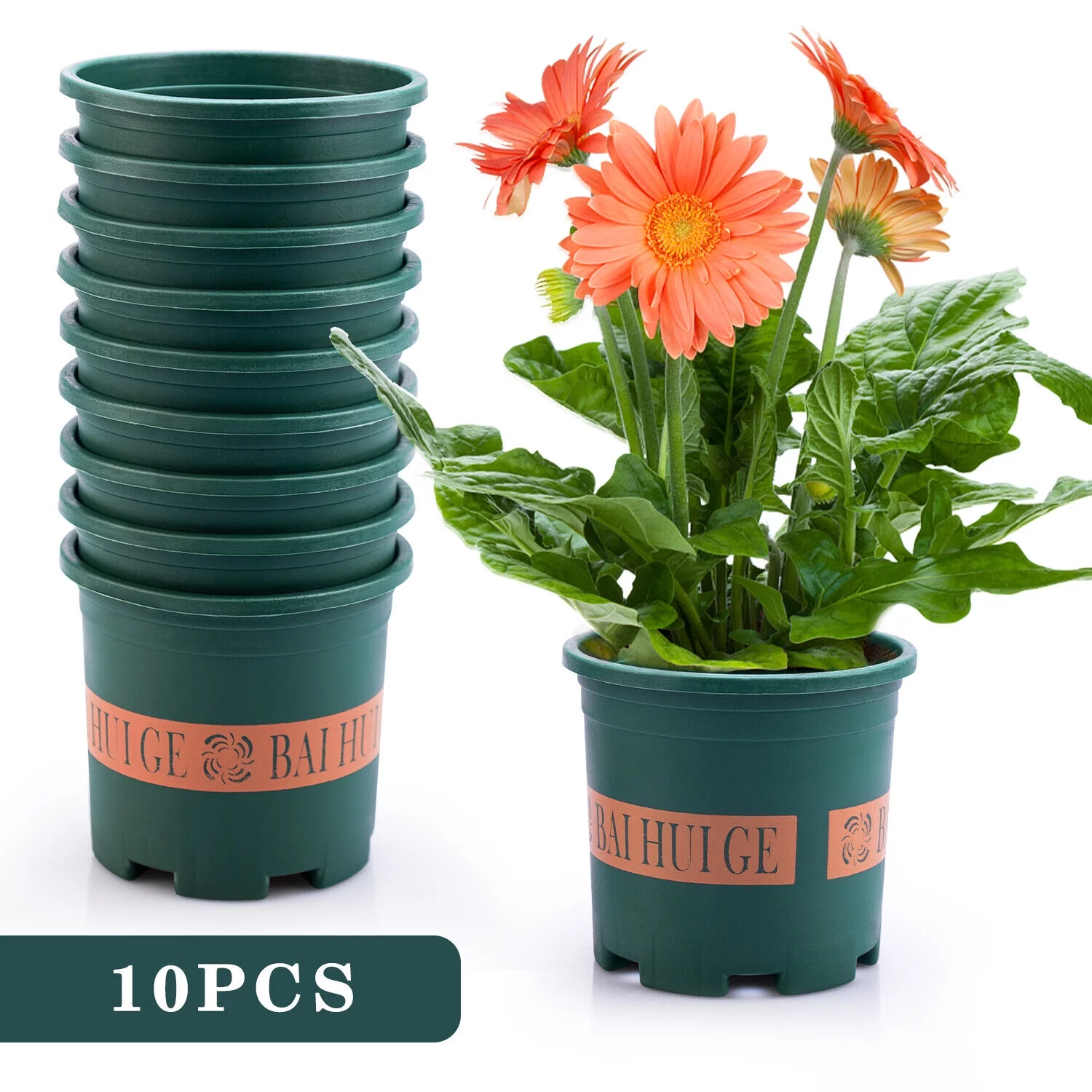 Gallon Plant Grow Bags Thickened Nonwoven Fabric Pots Nursery Container Soil Bag