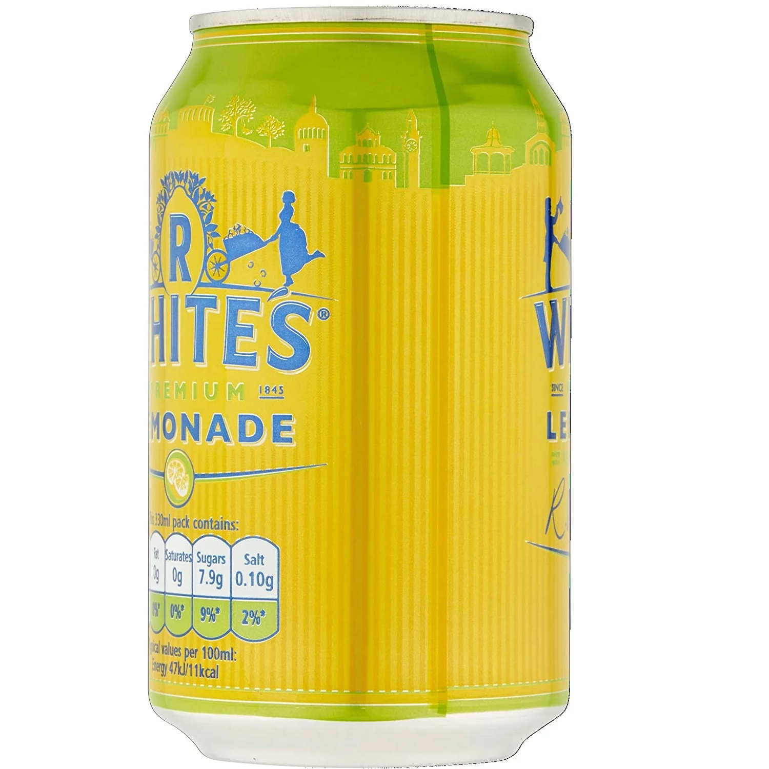 R Whites Lemonade cans 330ml (Pack of 12)