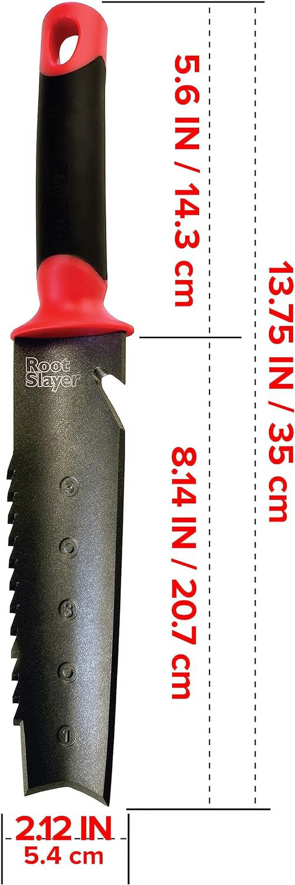 16211 Root Slayer Soil Knife, Red