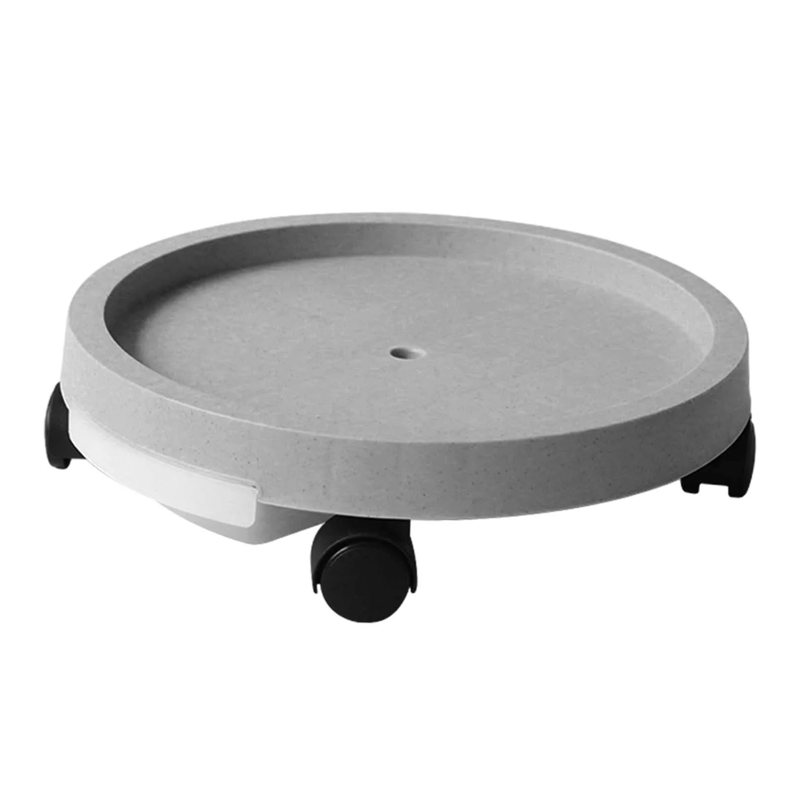 kesoto Plant Saucer Rolling Plant Stand with 4 Wheels Pallet Trolley Plant Tray Roller Multifunctional for Indoor Outdoor Durable Gray 29.3cm