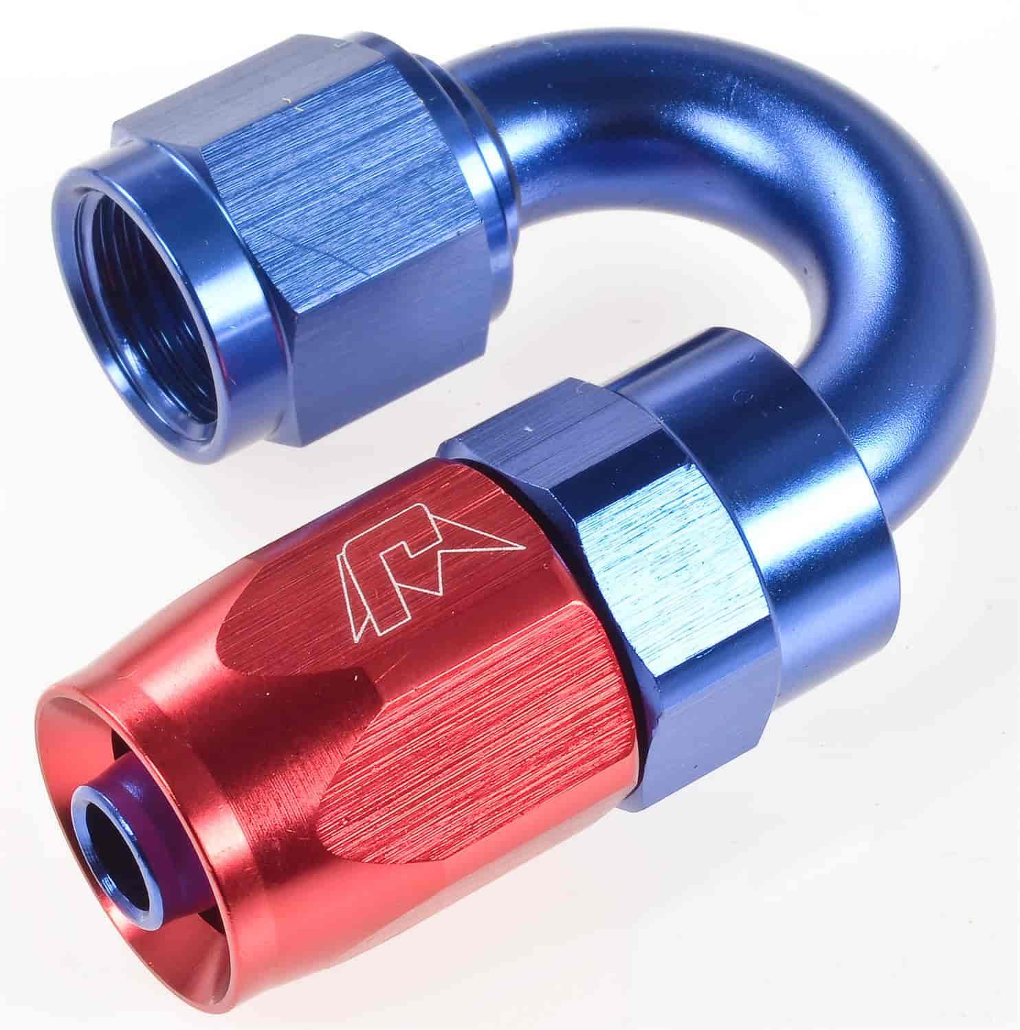 JEGS 100041 180 degree Max Flow Swivel Hose End -6 AN Female 3/4 in. Radius Trip