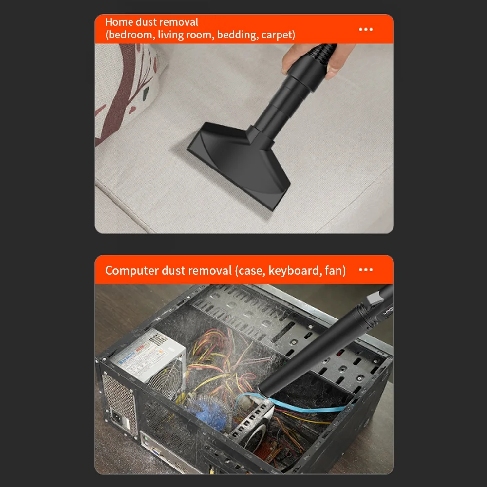 Walmeck Handheld Cordless Electric Blower with 2 Batteries, Portable Vacuum Cleaners for Lawn Care/Snow/Dust Blowing