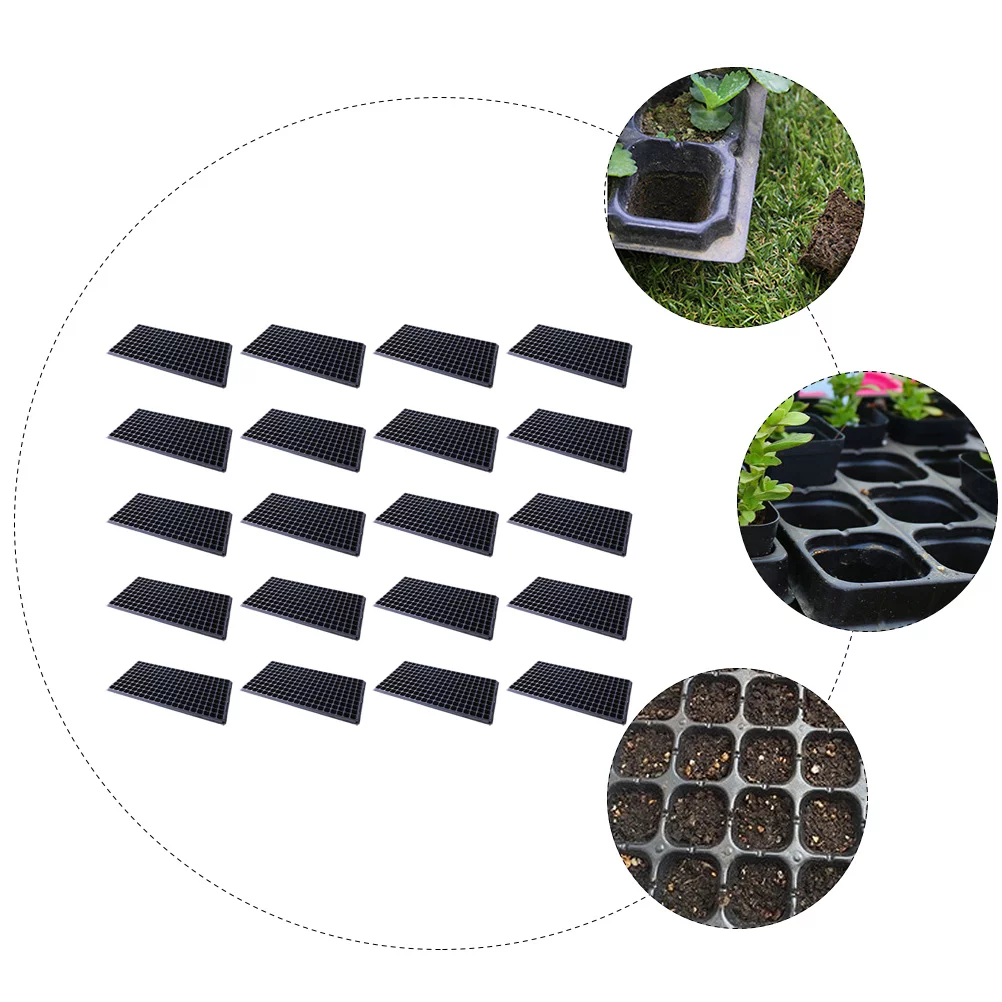 Guichaokj 10Pcs 200 Cell Starter Trays Vegetable Planting Insert Plug Trays